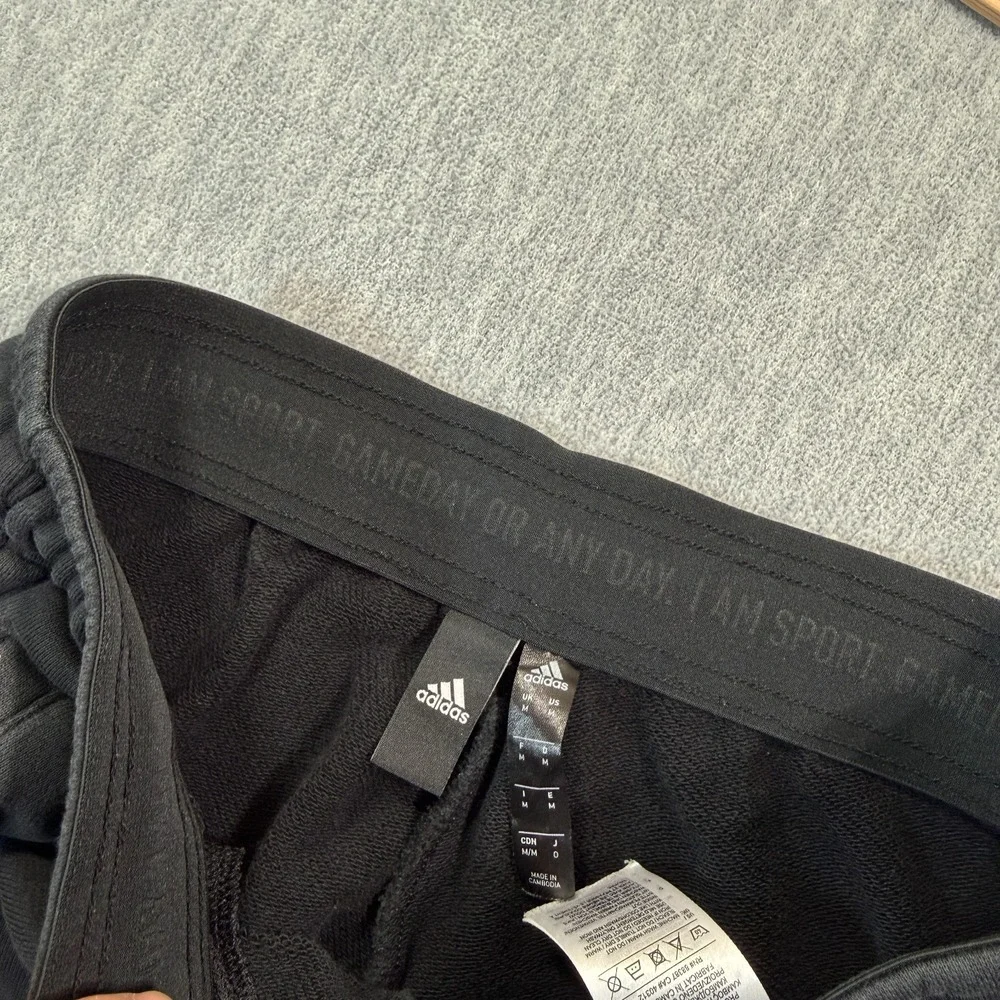 adidas‎ Activewear Pants Men L Black Sweatpants Jogger Athletic Performance